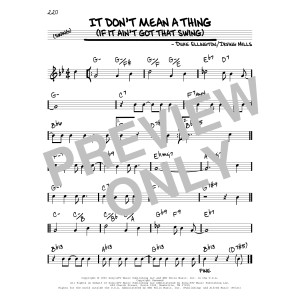 It Don't Mean A Thing (If It Ain't Got That Swing) [Reharmonized version] (arr. Jack Grassel)