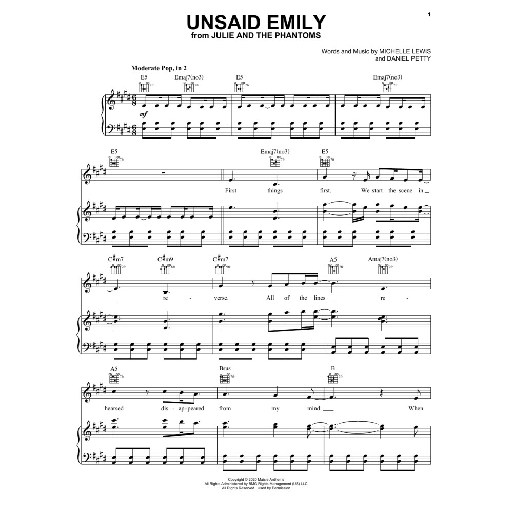 Unsaid Emily (from Julie and the Phantoms)