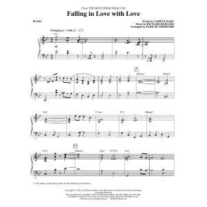 Falling in Love with Love (from The Boys From Syracuse) (arr. Paris Rutherford) - Piano