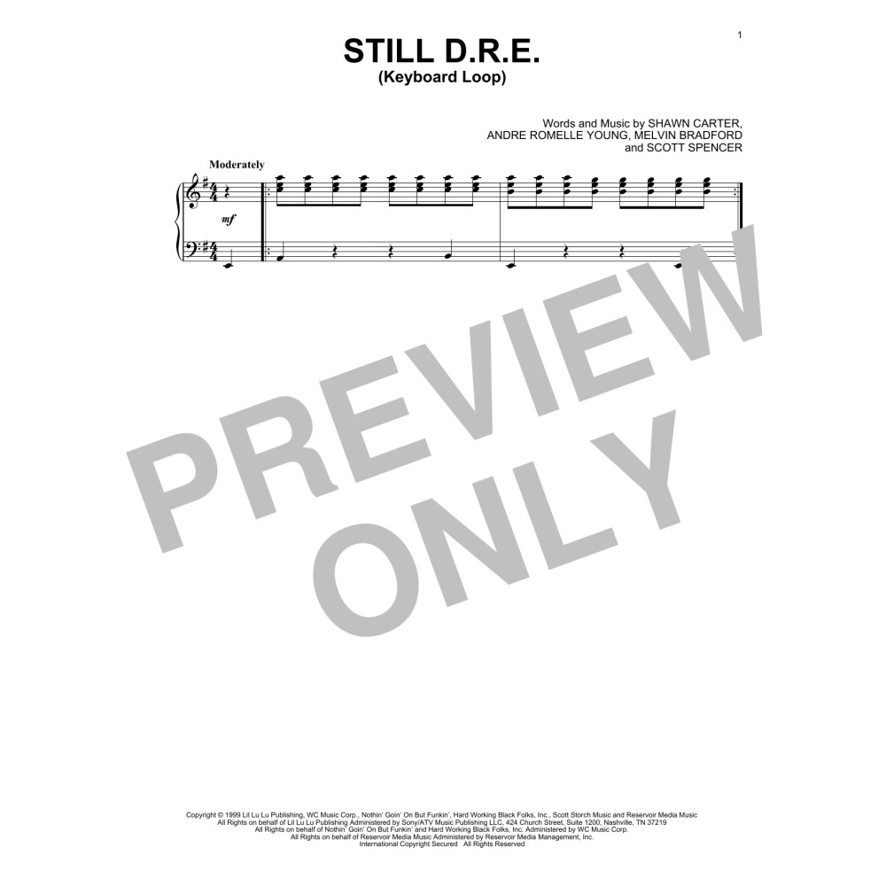 Still D.R.E. (Keyboard Loop only)