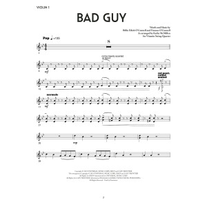 bad guy (from the Netflix series Bridgerton) - Violin 1