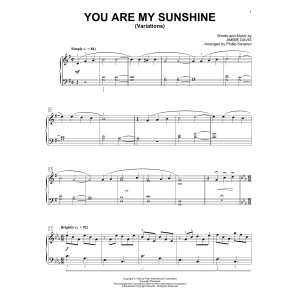 You Are My Sunshine [Classical version] (arr. Phillip Keveren)