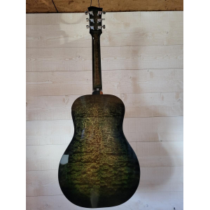 Dobro de madera verde dragón del luthier Jacques Proust