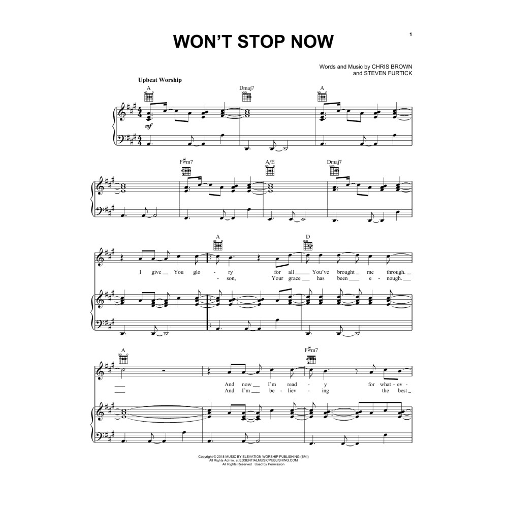 Won't Stop Now