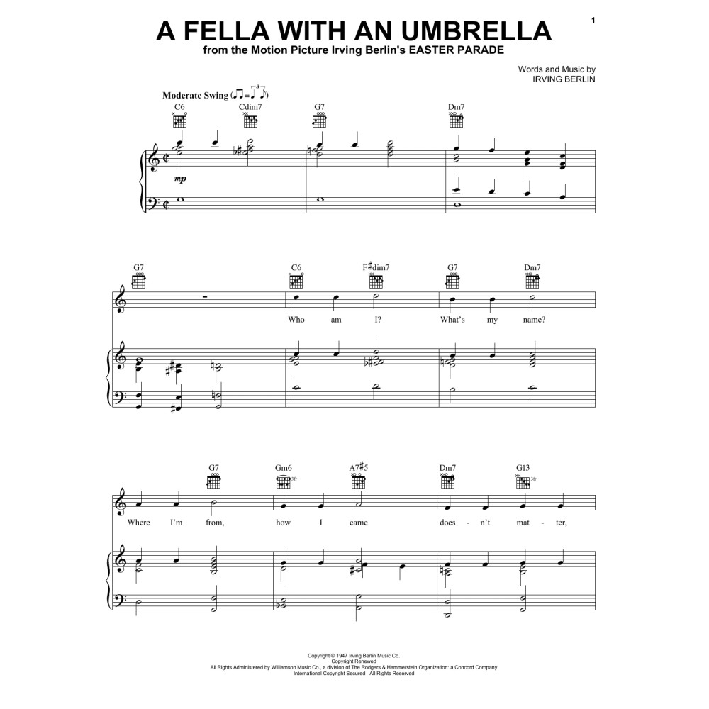 A Fella With An Umbrella (from Easter Parade)