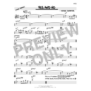 Yes And No [Reharmonized version] (arr. Jack Grassel)
