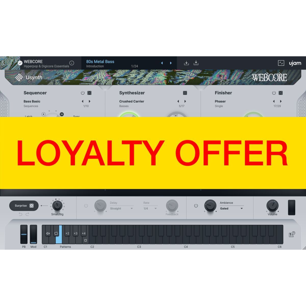 UJAM WEBCORE Loyalty Offer