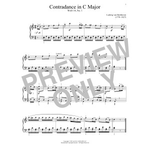 Contredance In C Major, WoO 14, No. 1