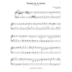 Sonata In A Minor, K. 3