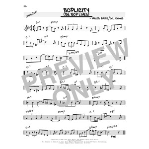 Boplicity (Be Bop Lives) [Reharmonized version] (arr. Jack Grassel)