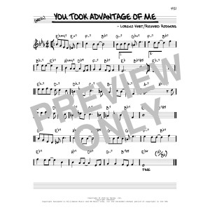 You Took Advantage Of Me [Reharmonized version] (arr. Jack Grassel)
