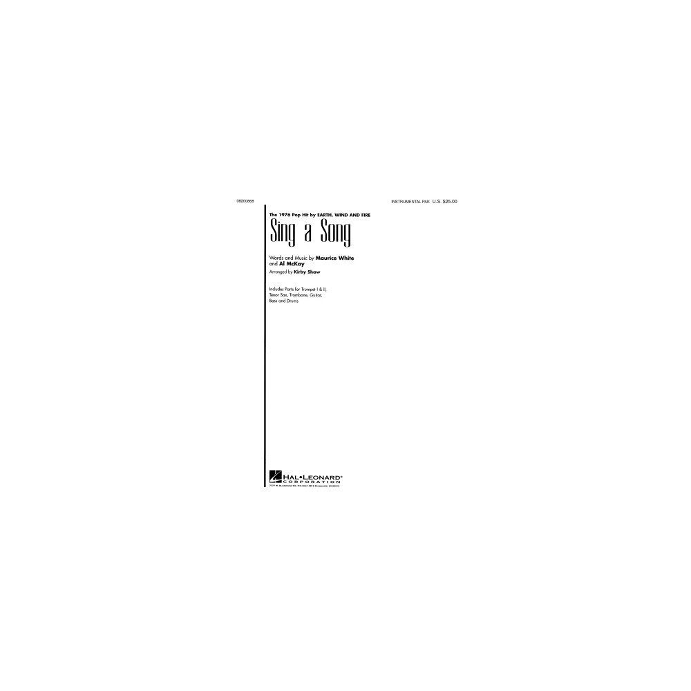 Sing A Song (arr. Kirby Shaw) - Electric Bass