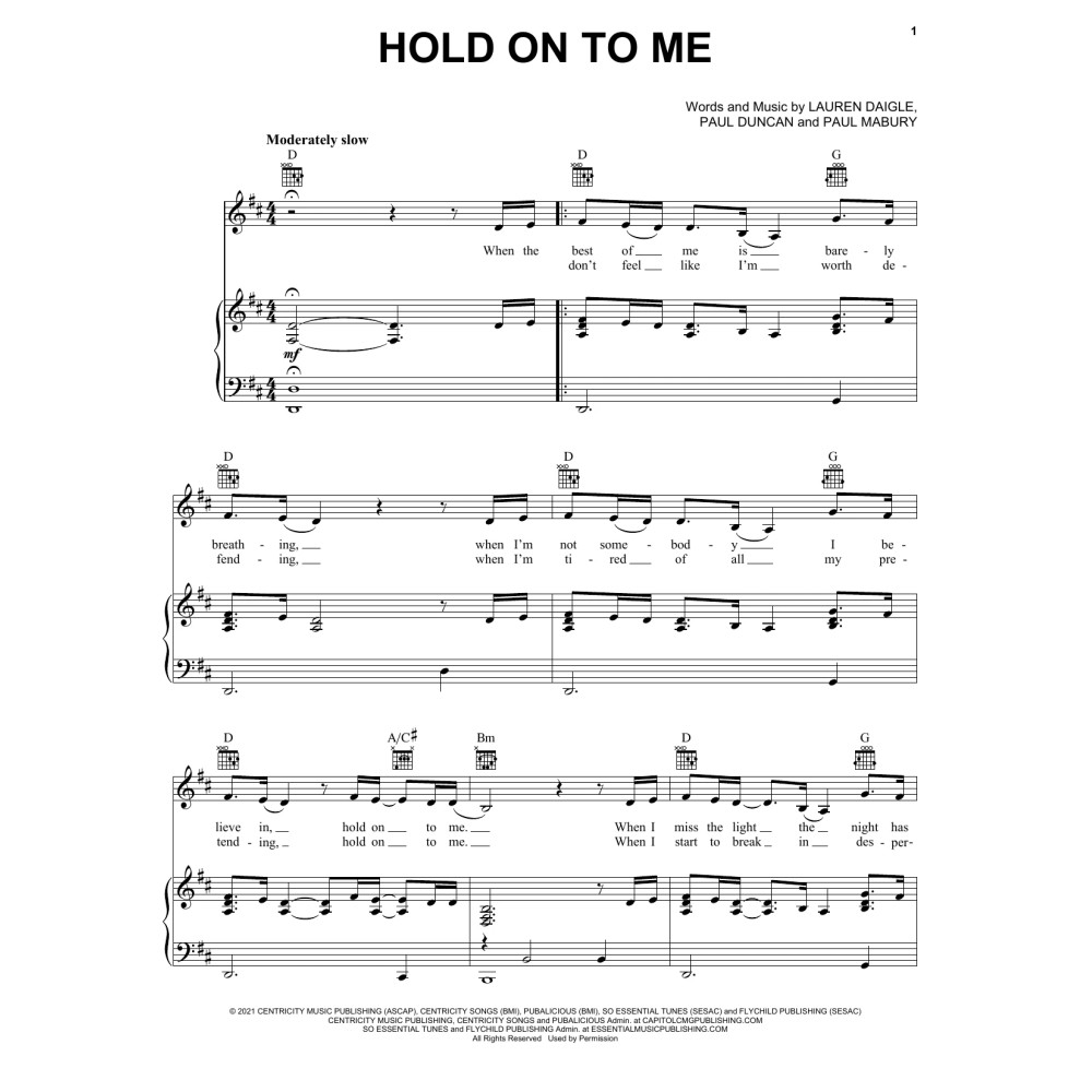 Hold On To Me