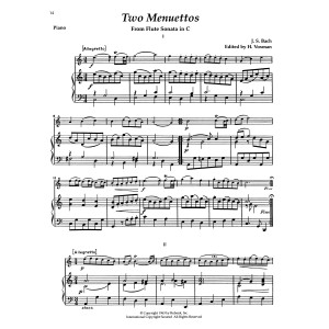 Two Menuettos (from Flute Sonata in C)