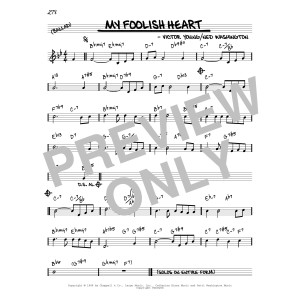 My Foolish Heart [Reharmonized version] (arr. Jack Grassel)