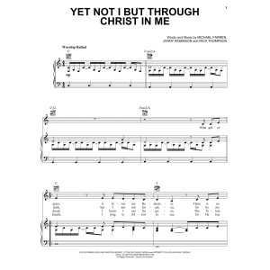 Yet Not I But Through Christ In Me