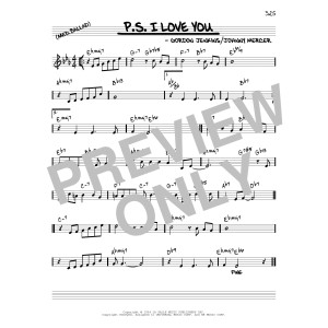 P.S. I Love You [Reharmonized version] (arr. Jack Grassel)
