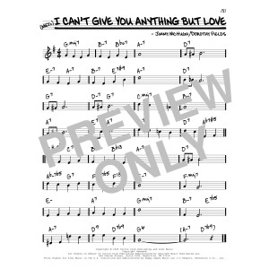 I Can't Give You Anything But Love [Reharmonized version] (arr. Jack Grassel)