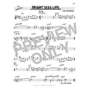 Bright Size Life [Reharmonized version] (arr. Jack Grassel)