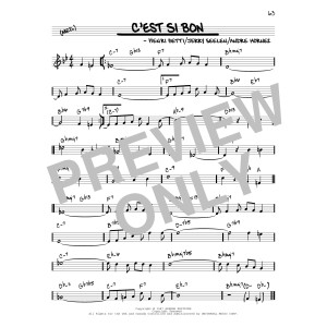 C'est Si Bon [Reharmonized version] (arr. Jack Grassel)
