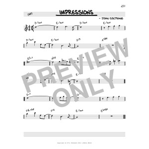 Impressions [Reharmonized version] (arr. Jack Grassel)