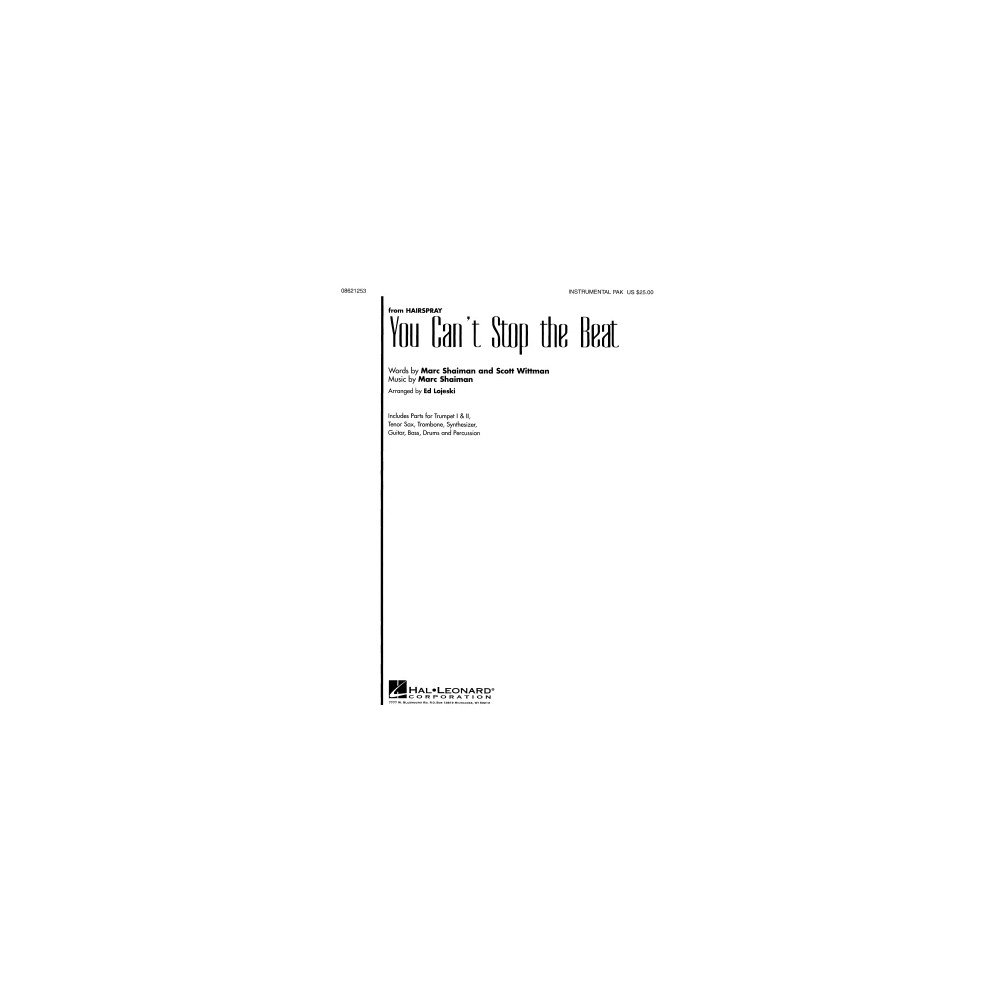 You Can't Stop The Beat (from Hairspray) (arr. Ed Lojeski) - Bb Trumpet 1