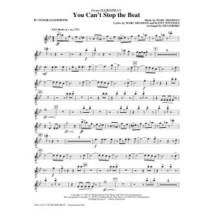You Can't Stop The Beat (from Hairspray) (arr. Ed Lojeski) - Bb Tenor Saxophone
