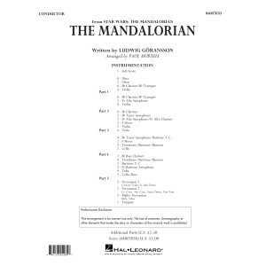 The Mandalorian (from Star Wars: The Mandalorian) (arr Paul Murtha) - Conductor Score (Full Score)