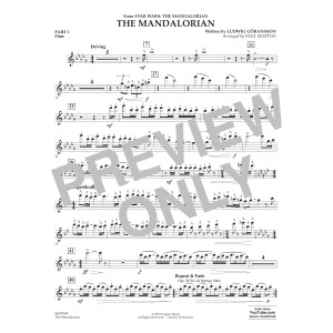 The Mandalorian (from Star Wars: The Mandalorian) (arr Paul Murtha) - Pt.1 - Flute