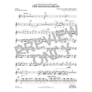 The Mandalorian (from Star Wars: The Mandalorian) (arr Paul Murtha) - Pt.1 - Bb Clarinet/Bb Trumpet