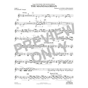 The Mandalorian (from Star Wars: The Mandalorian) (arr Paul Murtha) - Pt.2 - Bb Clarinet/Bb Trumpet
