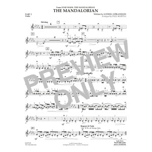 The Mandalorian (from Star Wars: The Mandalorian) (arr Paul Murtha) - Pt.2 - Violin