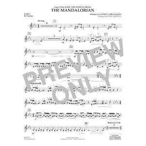 The Mandalorian (from Star Wars: The Mandalorian) (arr Paul Murtha) - Pt.3 - Bb Clarinet