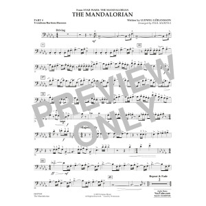 The Mandalorian (from Star Wars: The Mandalorian) (arr Paul Murtha) - Pt.4 - Trombone/Bar. B.C./Bsn.