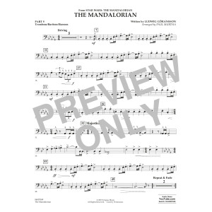 The Mandalorian (from Star Wars: The Mandalorian) (arr Paul Murtha) - Pt.5 - Trombone/Bar. B.C./Bsn.
