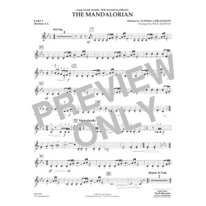 The Mandalorian (from Star Wars: The Mandalorian) (arr Paul Murtha) - Pt.5 - Baritone T.C.