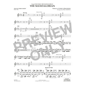 The Mandalorian (from Star Wars: The Mandalorian) (arr Paul Murtha) - Mallet Percussion