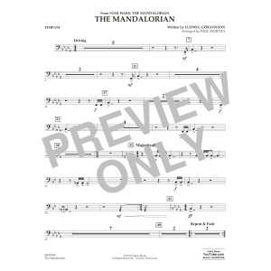 The Mandalorian (from Star Wars: The Mandalorian) (arr Paul Murtha) - Timpani