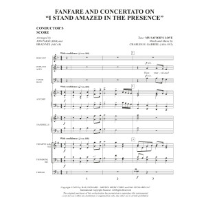 Fanfare And Concertato On "I Stand Amazed In The Presence" (arr Jon Paige & Brad Nix) - Full Score