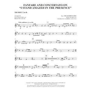 Fanfare And Concertato On "I Stand Amazed In The Presence" (arr Jon Paige & Brad Nix) - Bb Trumpet 2