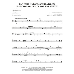Fanfare And Concertato On "I Stand Amazed In The Presence" (arr Jon Paige & Brad Nix) - Trombone 2