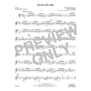 Lean on Me (arr. Robert Longfield) - Pt.1 - Bb Clarinet/Bb Trumpet