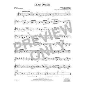 Lean on Me (arr. Robert Longfield) - Pt.2 - Eb Alto Saxophone