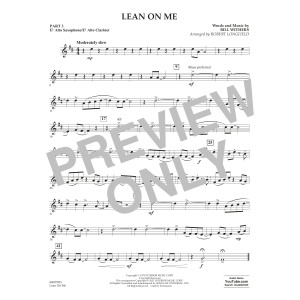 Lean on Me (arr. Robert Longfield) - Pt.3 - Eb Alto Sax/Alto Clar.