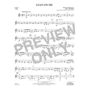 Lean on Me (arr. Robert Longfield) - Pt.3 - Violin