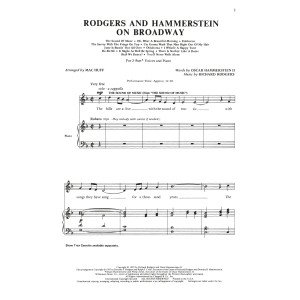 Rodgers and Hammerstein On Broadway (Medley) (arr. Mac Huff)