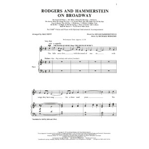 Rodgers and Hammerstein On Broadway (Medley) (arr. Mac Huff)