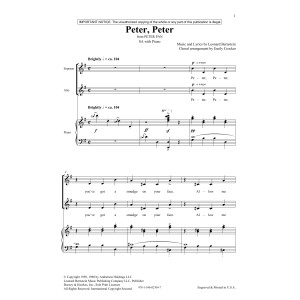 Peter, Peter (from Peter Pan Suite) (arr. Emily Crocker)