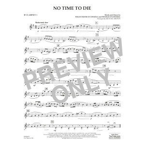 No Time to Die (from No Time To Die) (arr. Michael Brown) - Bb Clarinet 1