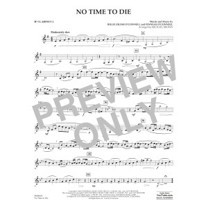No Time to Die (from No Time To Die) (arr. Michael Brown) - Bb Clarinet 2